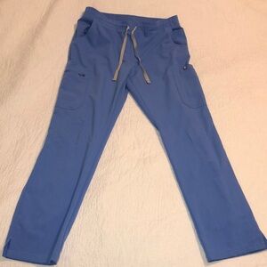 Figs Womens Like New Ceil Blue Yola Skinny Scrub Pant Medium worn twice